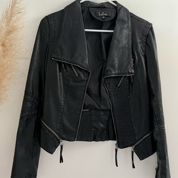 Up on a Tuesday Black Vegan Leather Jacket - Picture 2 of 7